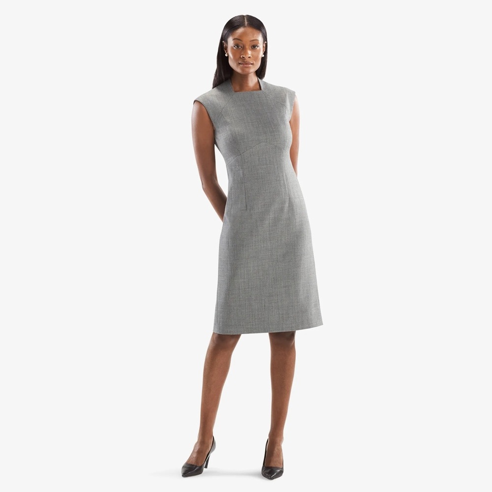 MM LaFleur Shanna Tailored Gray Dress Size 10